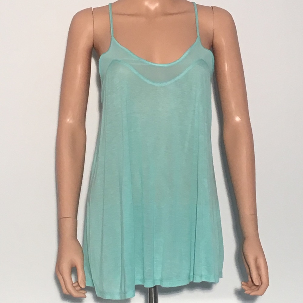 Dex Flowy Loose Mint Green Top XS, Pre-owned